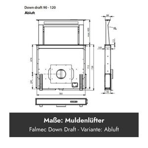 Falmec Down Draft Tischhaube