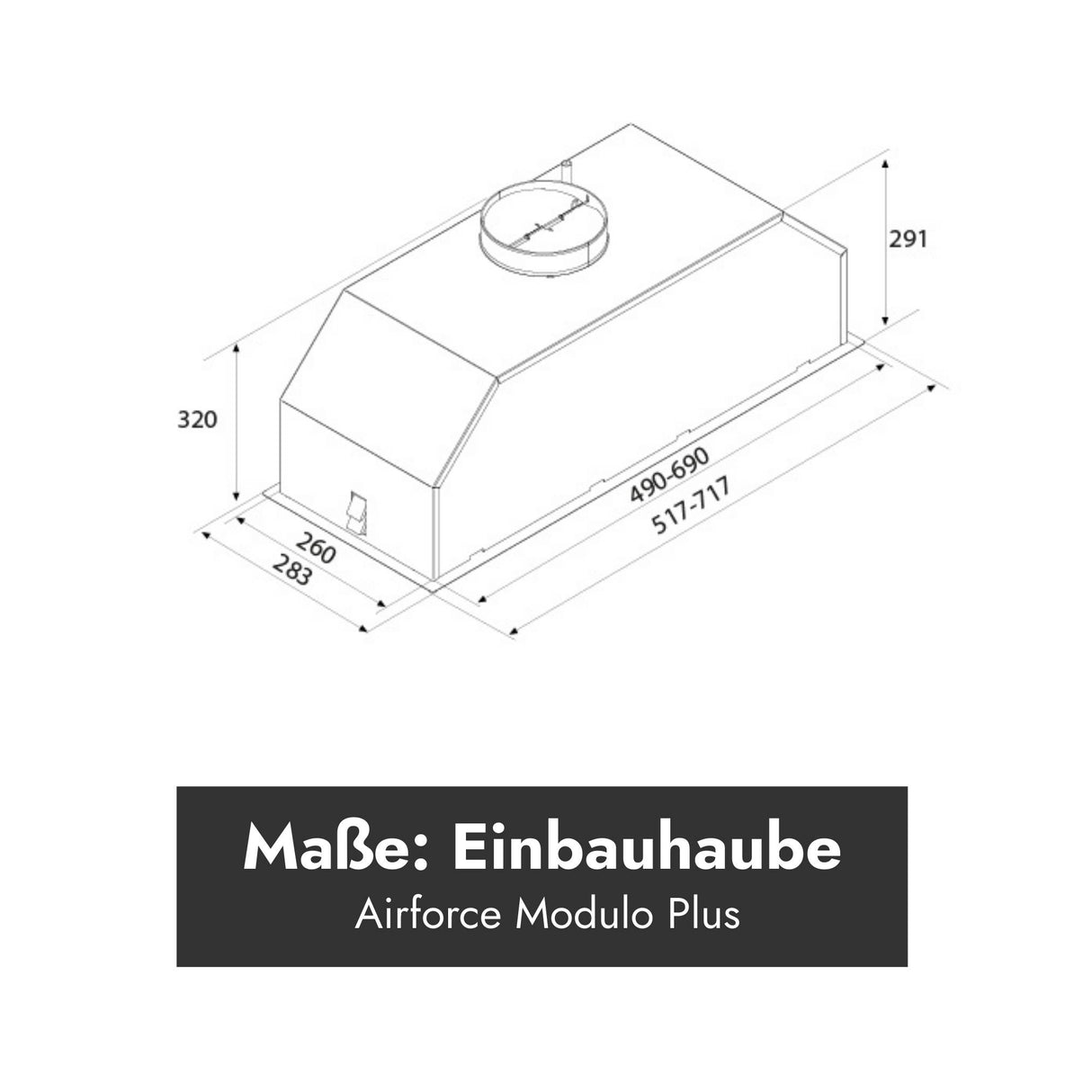 Airforce Modulo Plus Einbauhaube