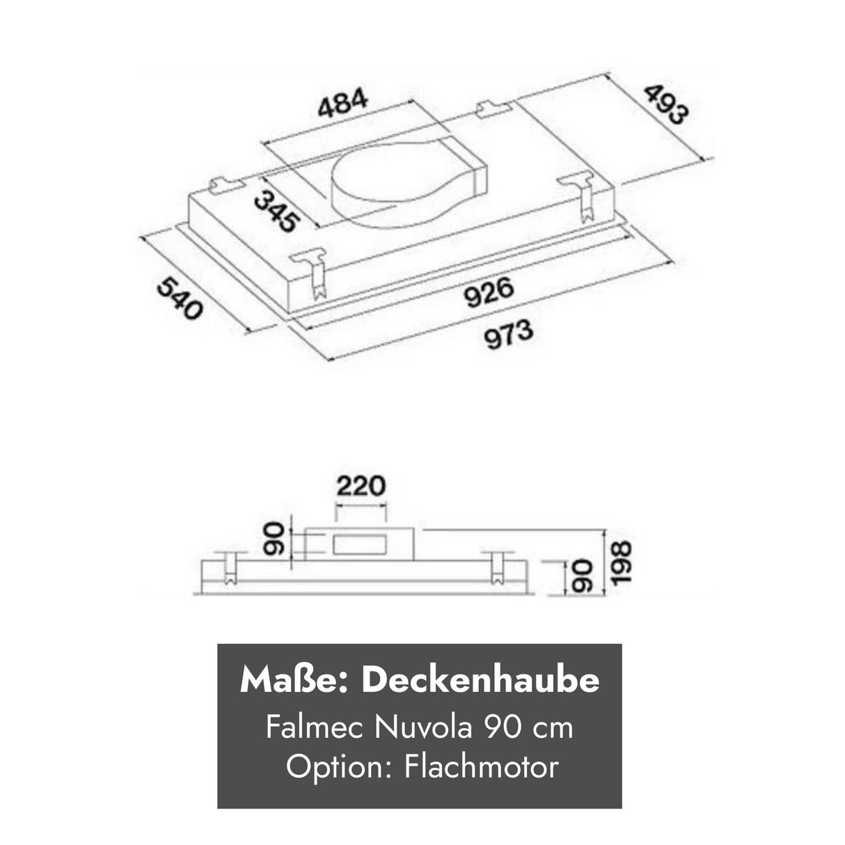 Falmec Nuvola LED Deckenlüfter