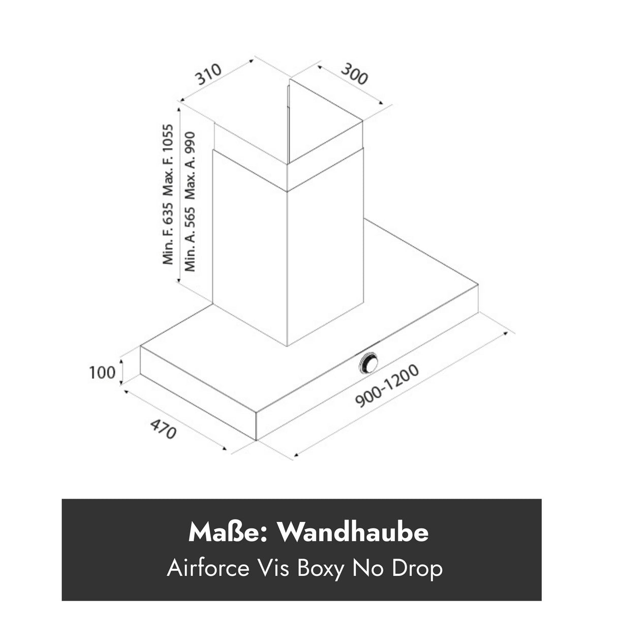 Airforce Wandhaube Vis Boxy No Drop