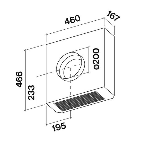 Falmec Außenwandgebläse 1500 m3/h