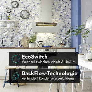 Berbel Ergoline BKH EG-2 mit EcoSwitch für den Wechsel zwischen Abluft und Umluft sowie BackFlow-Technologie.