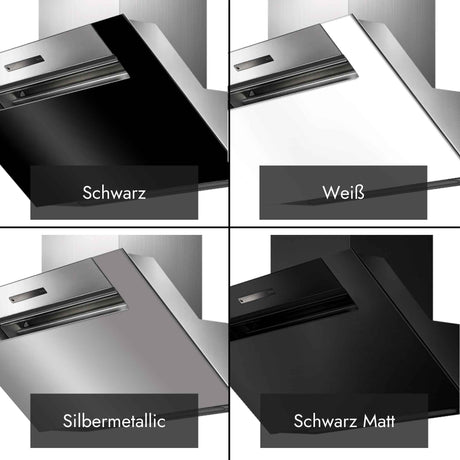 Farbvarianten der Berbel Ergoline BKH EG-2 in Schwarz, Weiß, Silbermetallic und Schwarz Matt.