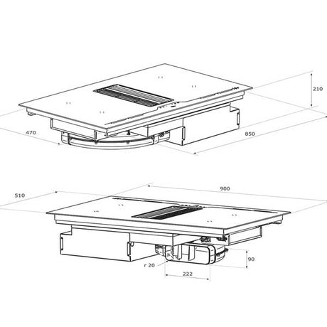 Airforce Centrale G5 MOB Tischhaube