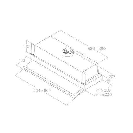 Elica CIak 2.0 S Einbauhaube im schönen Design