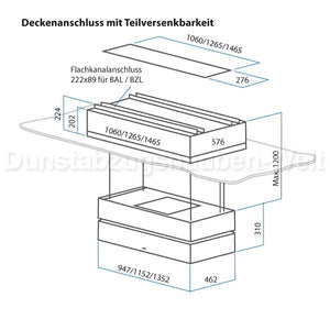 Berbel Deckenanschluss Teilversenkung