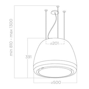 Design-Umlufthaube Elica Edith 