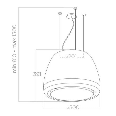 Design-Umlufthaube Elica Edith 