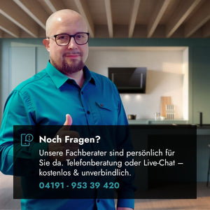 Persönliche Fachberatung zur Falmec Mare E.ion Inselhaube per Telefon oder Live-Chat