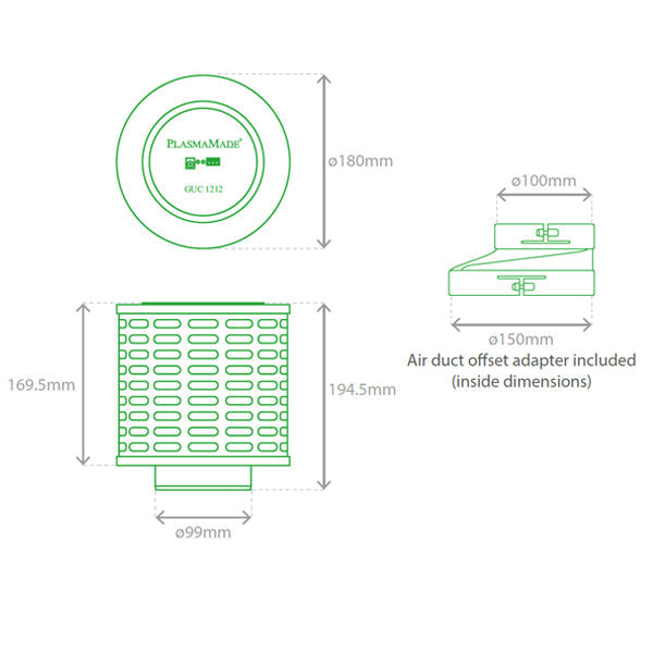 PlasmaMade E-Filter 600 m³ GUC1212