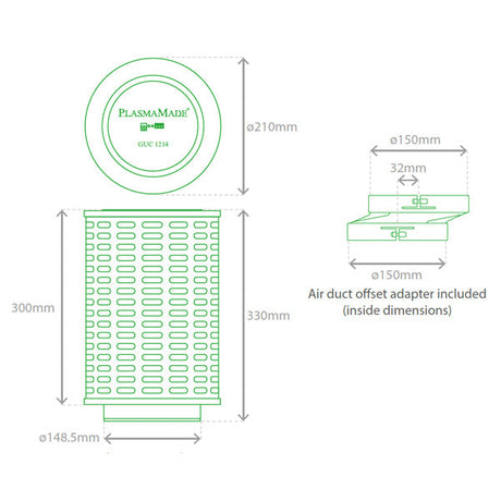 PlasmaMade E-Filter 1000 m³ GUC1214