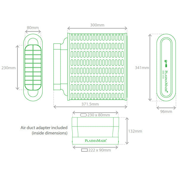 PlasmaMade E-Filter GUC1314 - 1000 m³