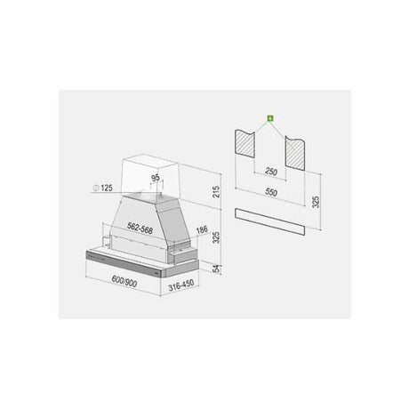Berbel Glassline BEH GL Einbauhaube 