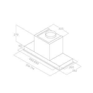 Elica Hidden Advance eleganter Lüfterbaustein 