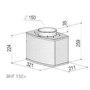 Berbel BHF 150+ Hybridfilter Ausgang oben