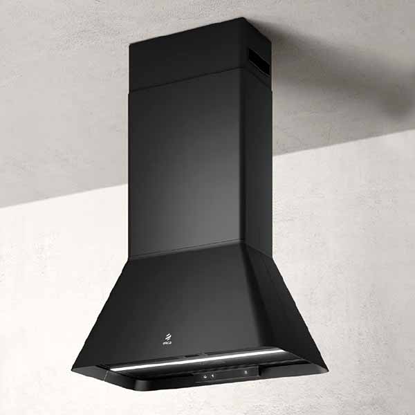 Elica Ikona Inselhaube in Schwarz Matt  