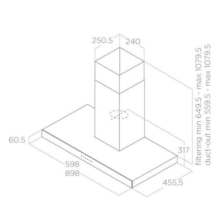 Elica Joy klassische Wandhaube
