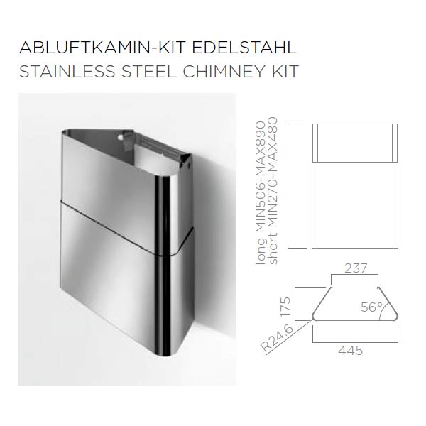  Elica Kaminverlängerung Sinfonia lang 