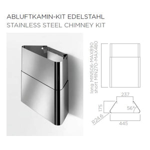  Elica Kaminverlängerung Sinfonia kurz