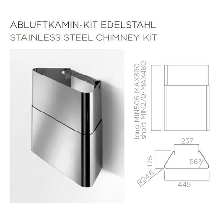  Elica Kaminverlängerung Sinfonia kurz