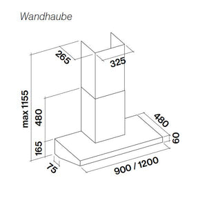 Wandhaube Marte Pro von Falmec