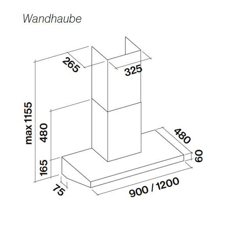 Wandhaube Marte Pro von Falmec