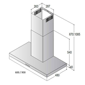 Baumann Mira moderne Wandhaube
