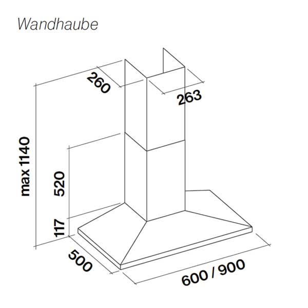 Falmec Mizar Wandhaube
