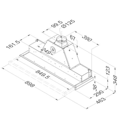 Novy Moveline Flachschirmhaube