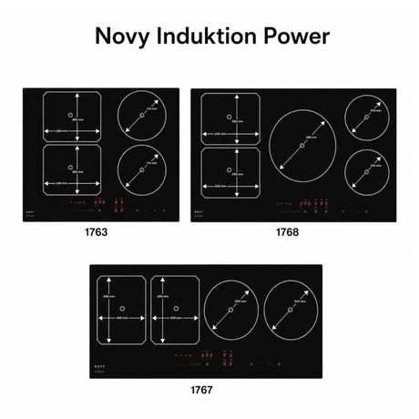 Novy Induktion Power Modelle 1763+1768+1767