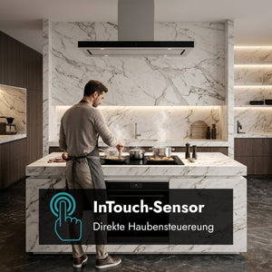Novy Pro Kochfeld mit InTouch-Funktion zur Steuerung einer passenden Dunstabzugshaube