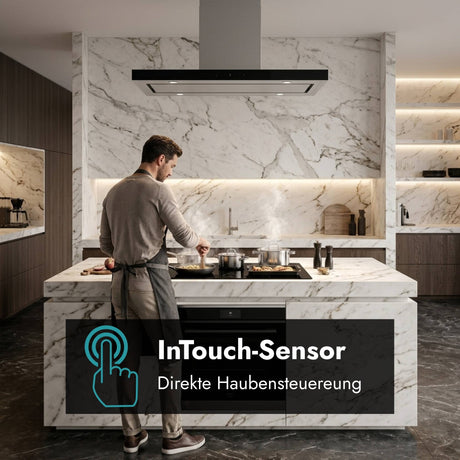 Novy Pro Kochfeld mit InTouch-Funktion zur Steuerung einer passenden Dunstabzugshaube