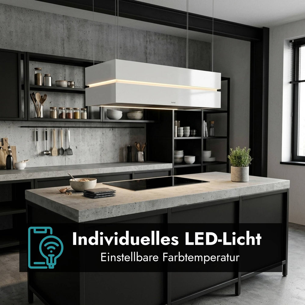 berbel Skyline Edge Base mit dimmbarer LED-Beleuchtung und klarer Kantenoptik