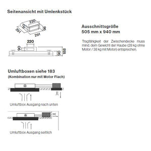 Deckenlüfter Sirio aus Glas von Falmec