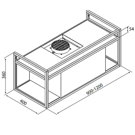 Airforce Wandhaube Q-BIC Umluft oder Abluft