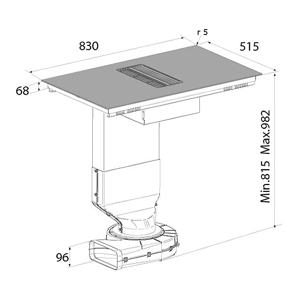 Airforce Centrale Easy Tischhaube