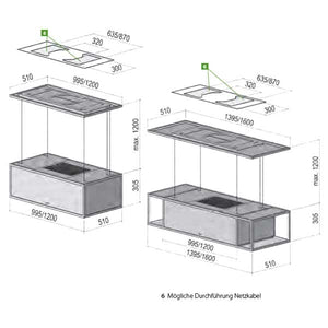 Deckenlifthaube Berbel Skyline Frame 