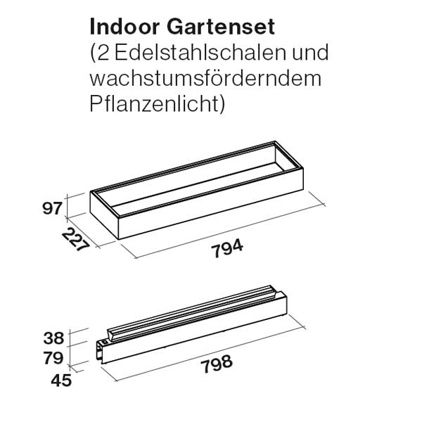 Falmec Spazio Indoor Gartenset 180cm