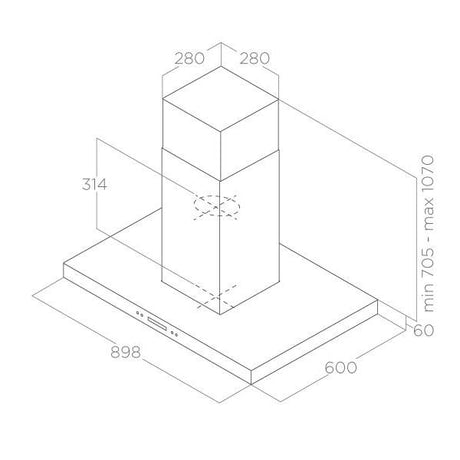 Elica Spot Plus Wandhaube und Inselhaube
