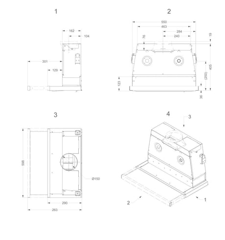 Novy Moveline Flachschirmhaube
