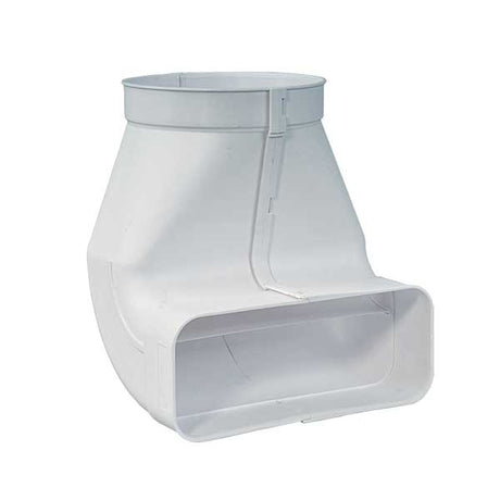 Umlenkstück 90° rund auf rechteckig Kunststoff