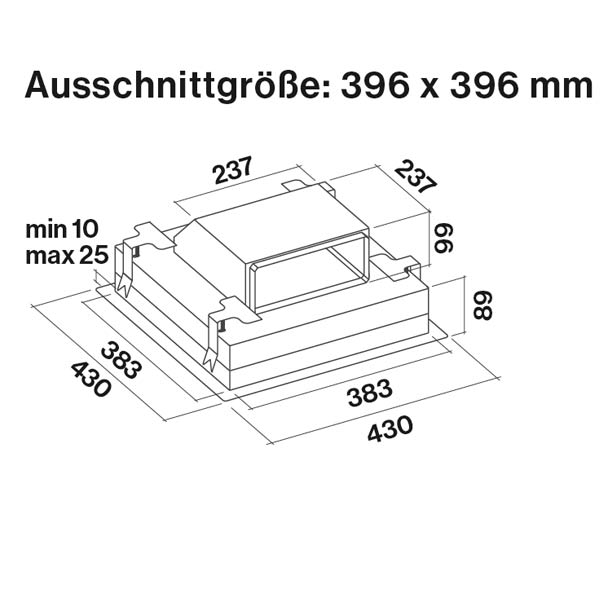 Falmec Umluftbox Carbon.Zeo Deckenlüfter