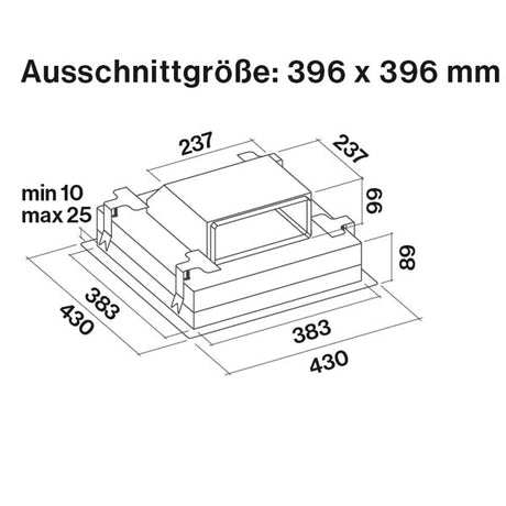 Falmec Umluftbox Carbon.Zeo Deckenlüfter