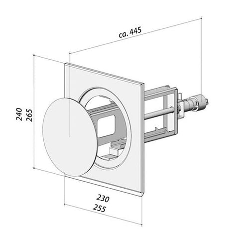 Berbel Mauerkasten BMK-L für Fremdhauben