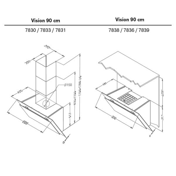 Novy Vision Kopffreihaube leise mit Randabsaugung

