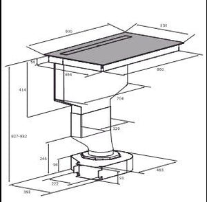 Abluftweiche Luftausgang rechts