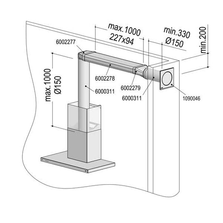 Berbel Abluftset II Flach 150 bT