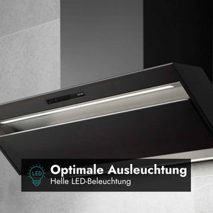 LED-Beleuchtung der Berbel Kopffreihaube Formline BKH FO für eine optimale Ausleuchtung des Kochfeldes.