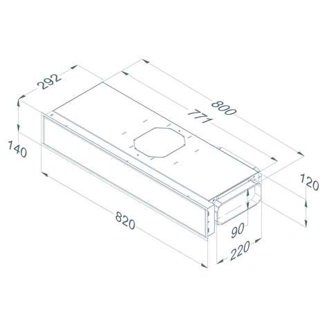 Novy Umluftbox Monoblock 140 x 820