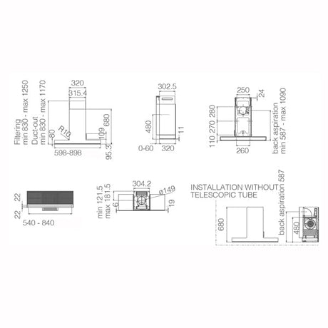 Elica Haiku Wandhaube
